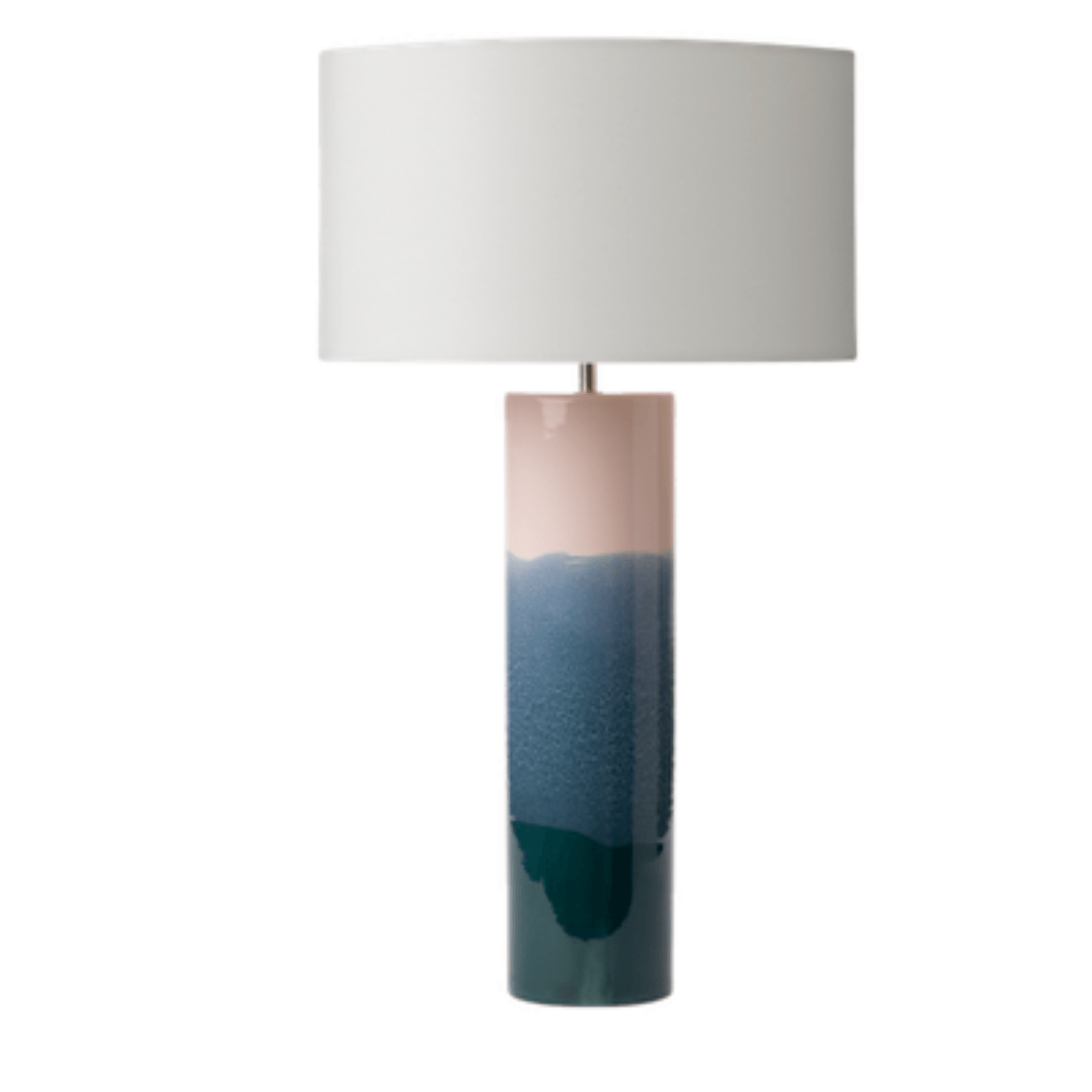 Dar Ignatio Table Lamp Ceramic Pink & Blue Base Only - Cusack Lighting