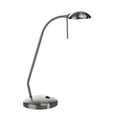 Dar Journal Table Lamp Satin Chrome - Cusack Lighting