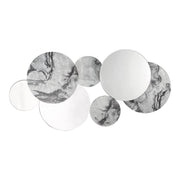 Dar Meco Rectangle Mirror Black Marble Effect - Cusack Lighting