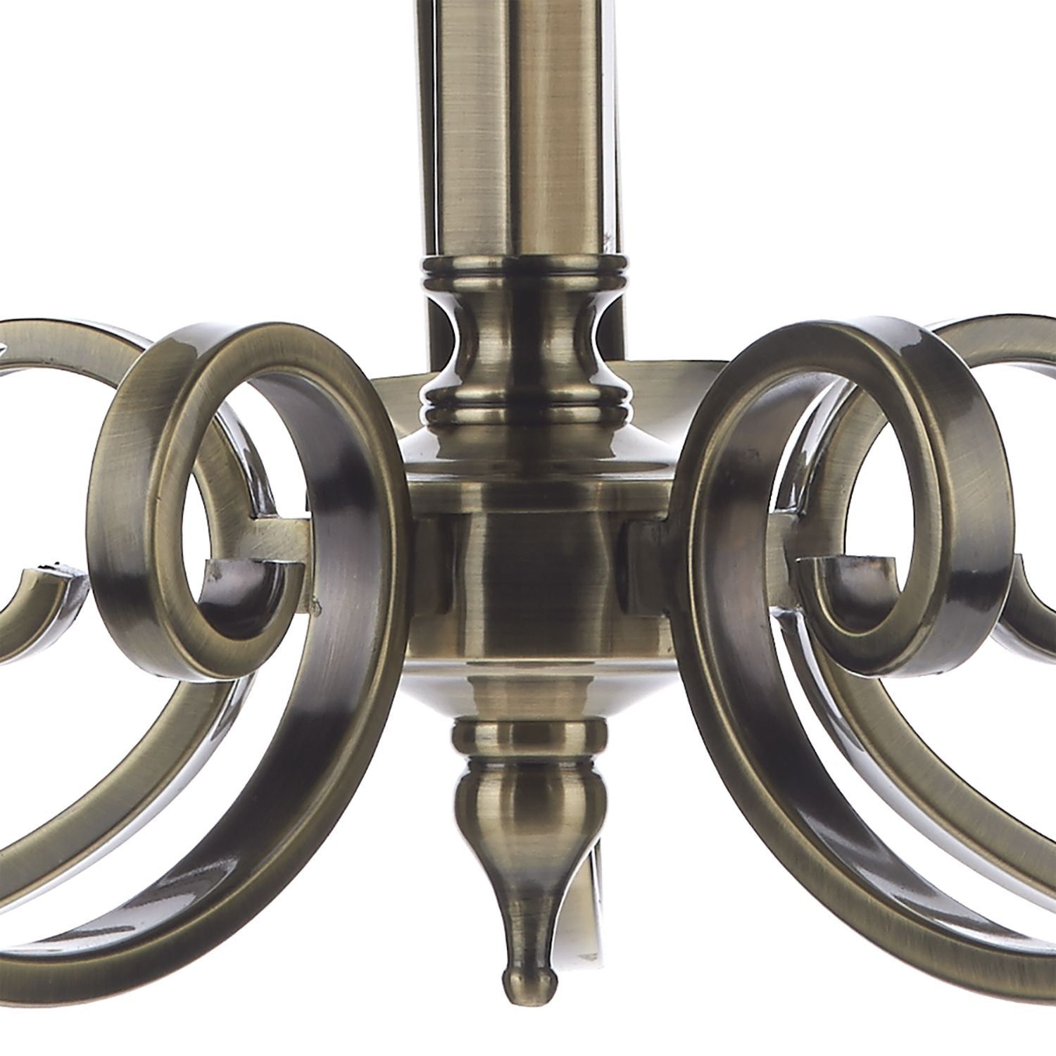 Dar Murray 5Lt Centre Ceiling Light - Antique Brass IP20