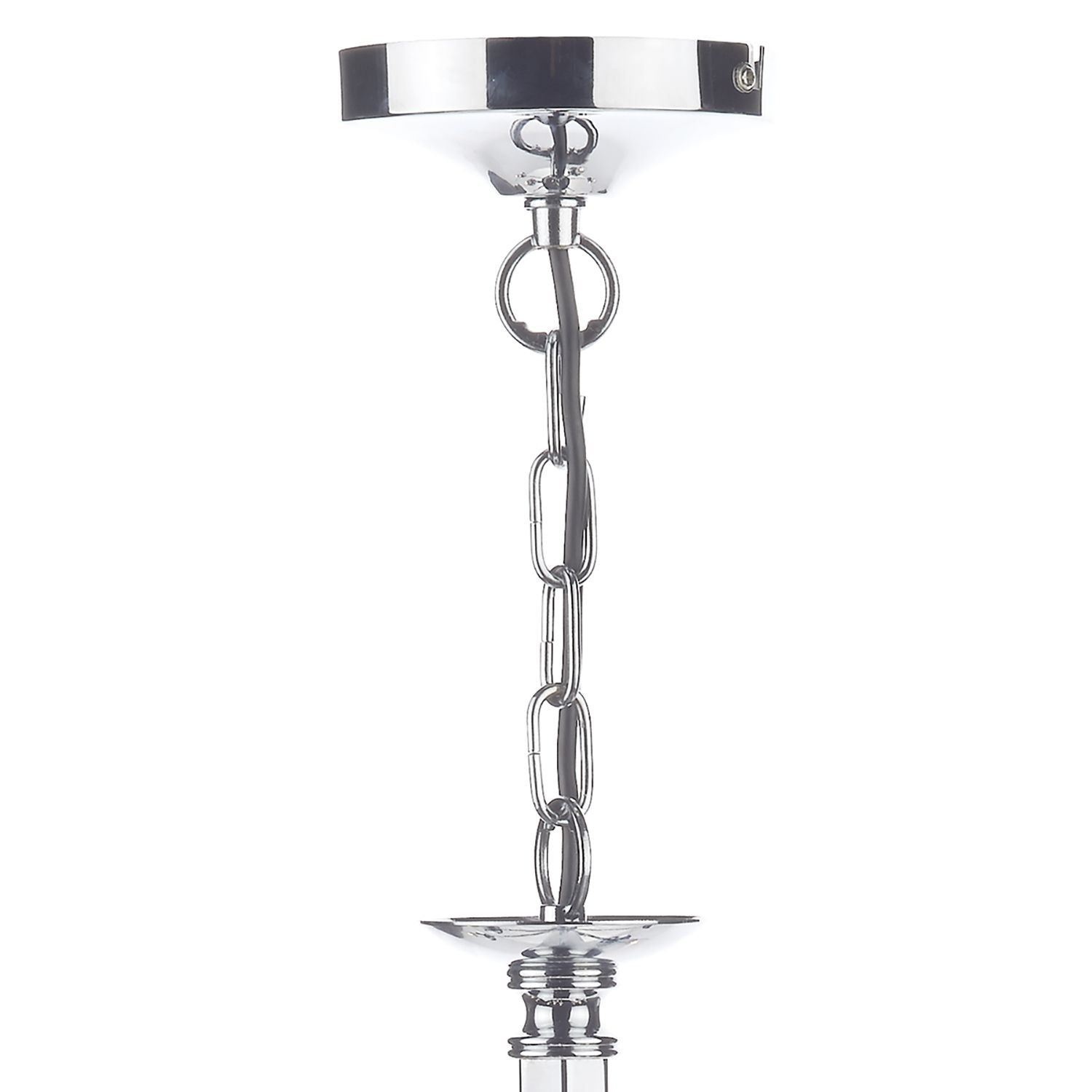 Dar Murray 12Lt Centre Ceiling Light - Polished Chrome IP20