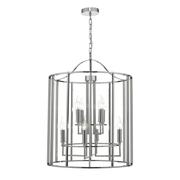 Dar Myka 8lt Lantern Polished Chrome - Cusack Lighting