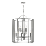 Dar Myka 8lt Lantern Polished Chrome - Cusack Lighting