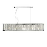 Dar Nantes 5 Light Bar Pendant Polished Chrome Aluminium - Cusack Lighting