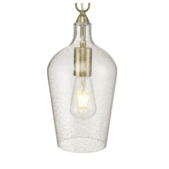 Nida Pendant Antique Brass Glass - Cusack Lighting