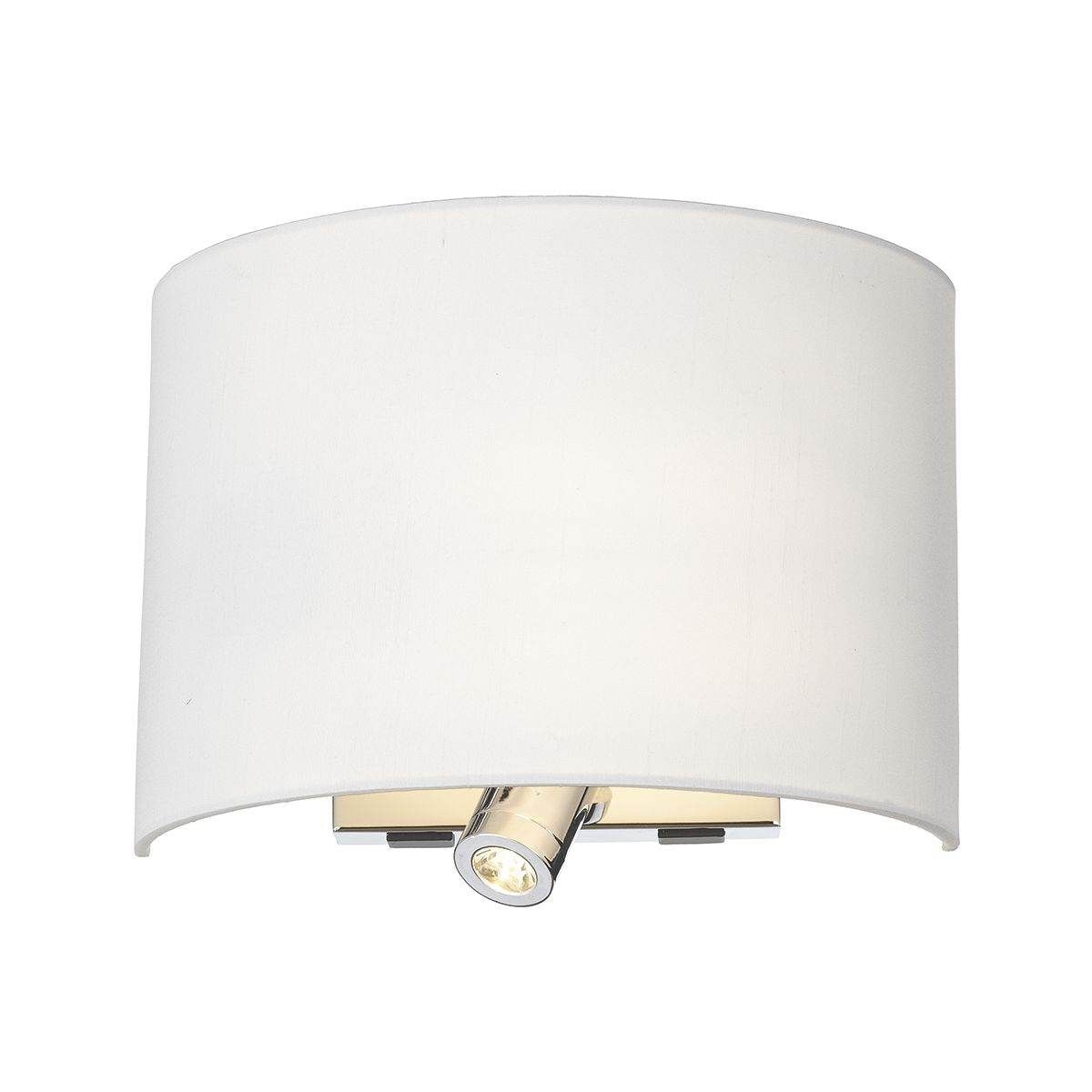 Dar Wetzlar Wall Lamp Polished Chrome - Cusack Lighting