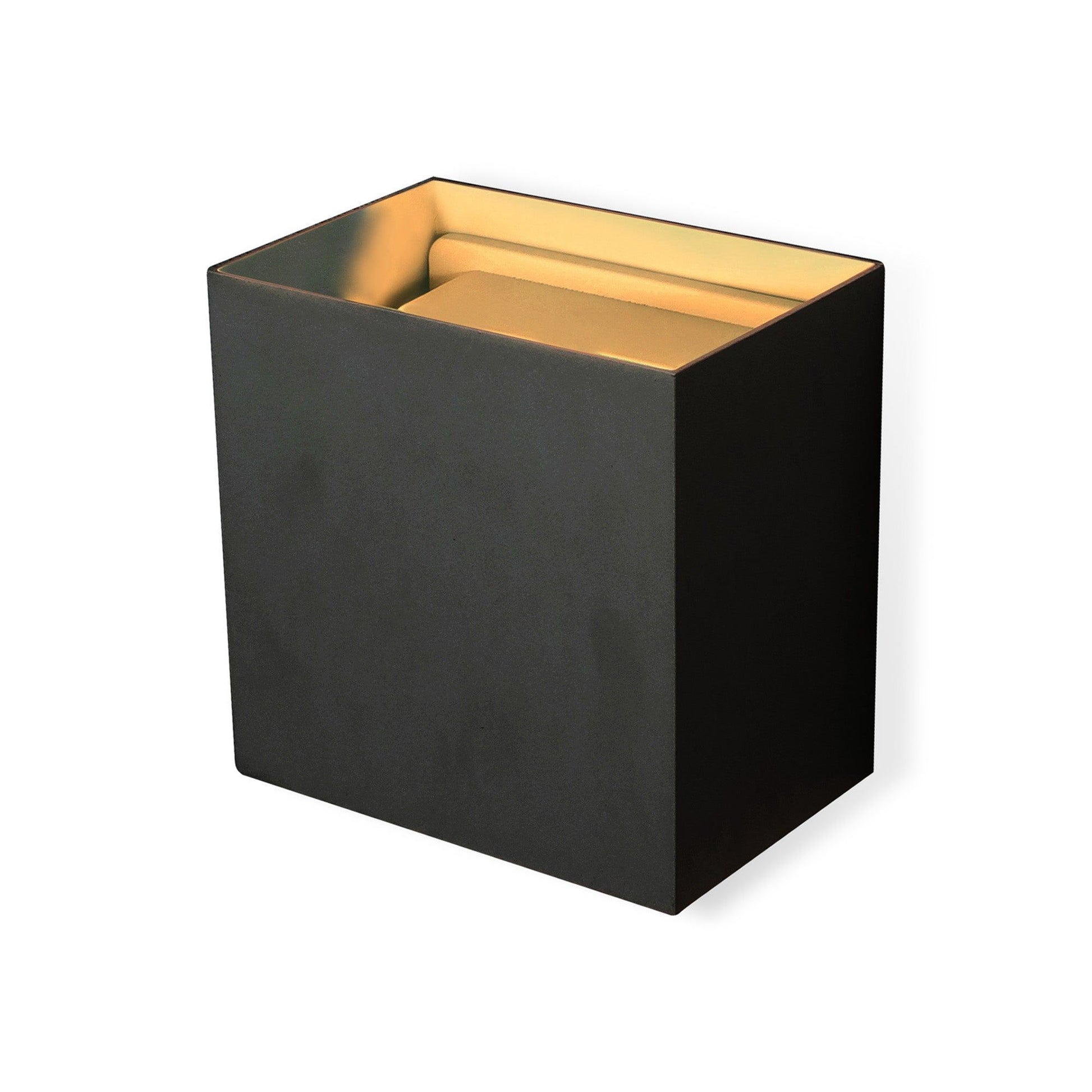 Davos Rectangle Wall Lamp, Large/XL  24W LED, 3000K, 2200lm, IP54,Sand Black, White, Anthracite, Rust Brown