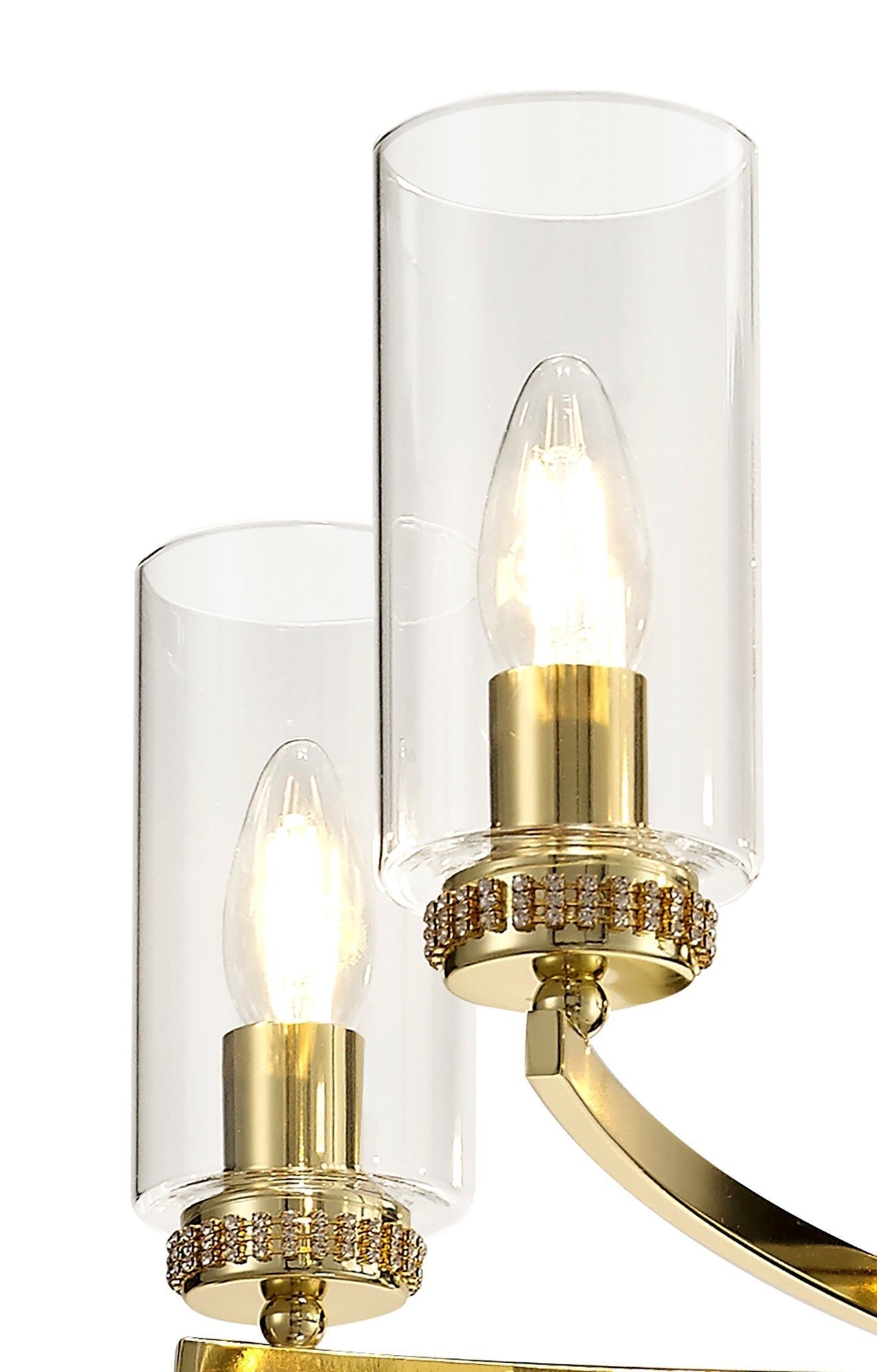 Deck Pendant/Semi Ceiling, 5 x E14, Antique Brass, Polished Nickel, Polished Gold 