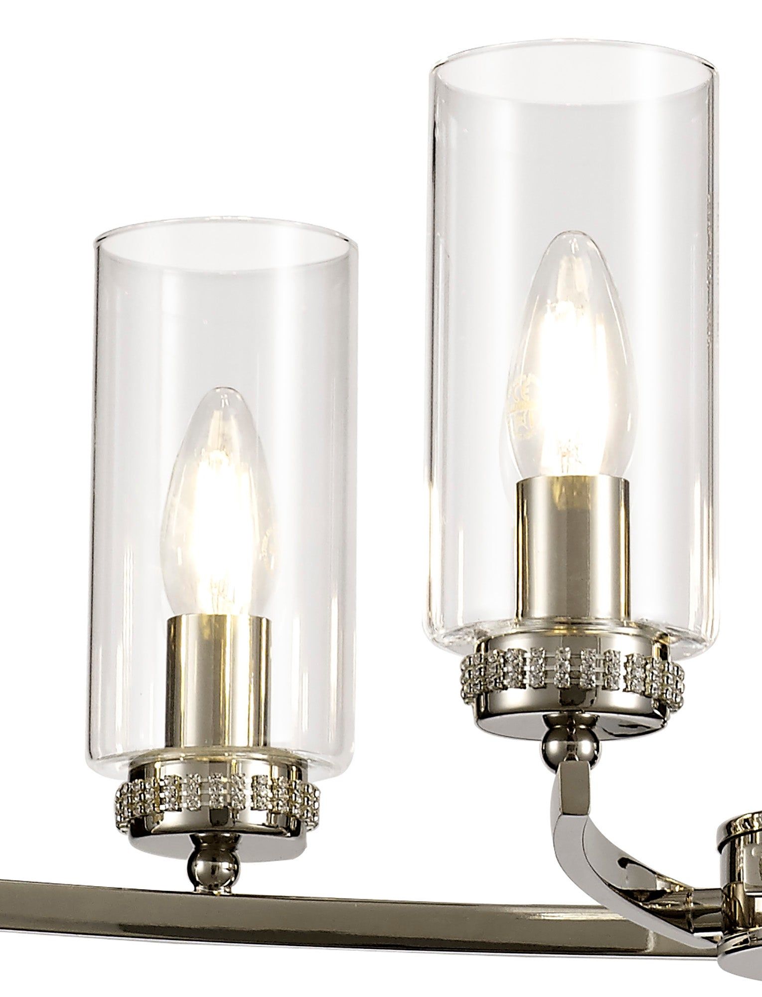 Deck Rectangular Pendant/Semi Ceiling, 6 x E14, Antique Brass, Polished Nickel, Polished Gold