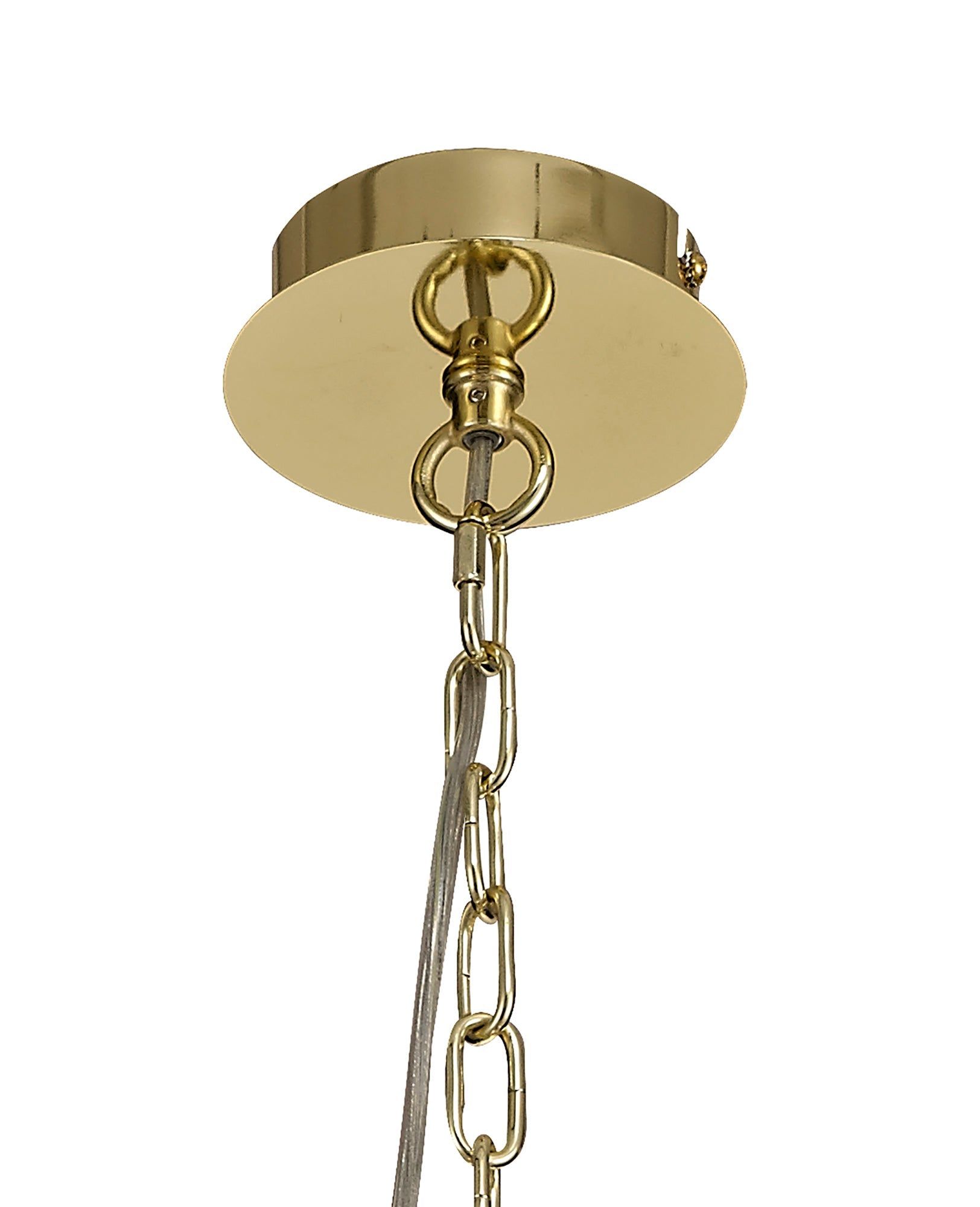Deck Pendant/Semi Ceiling, 3 x E14, Antique Brass, Polished Gold, Polished Nickel