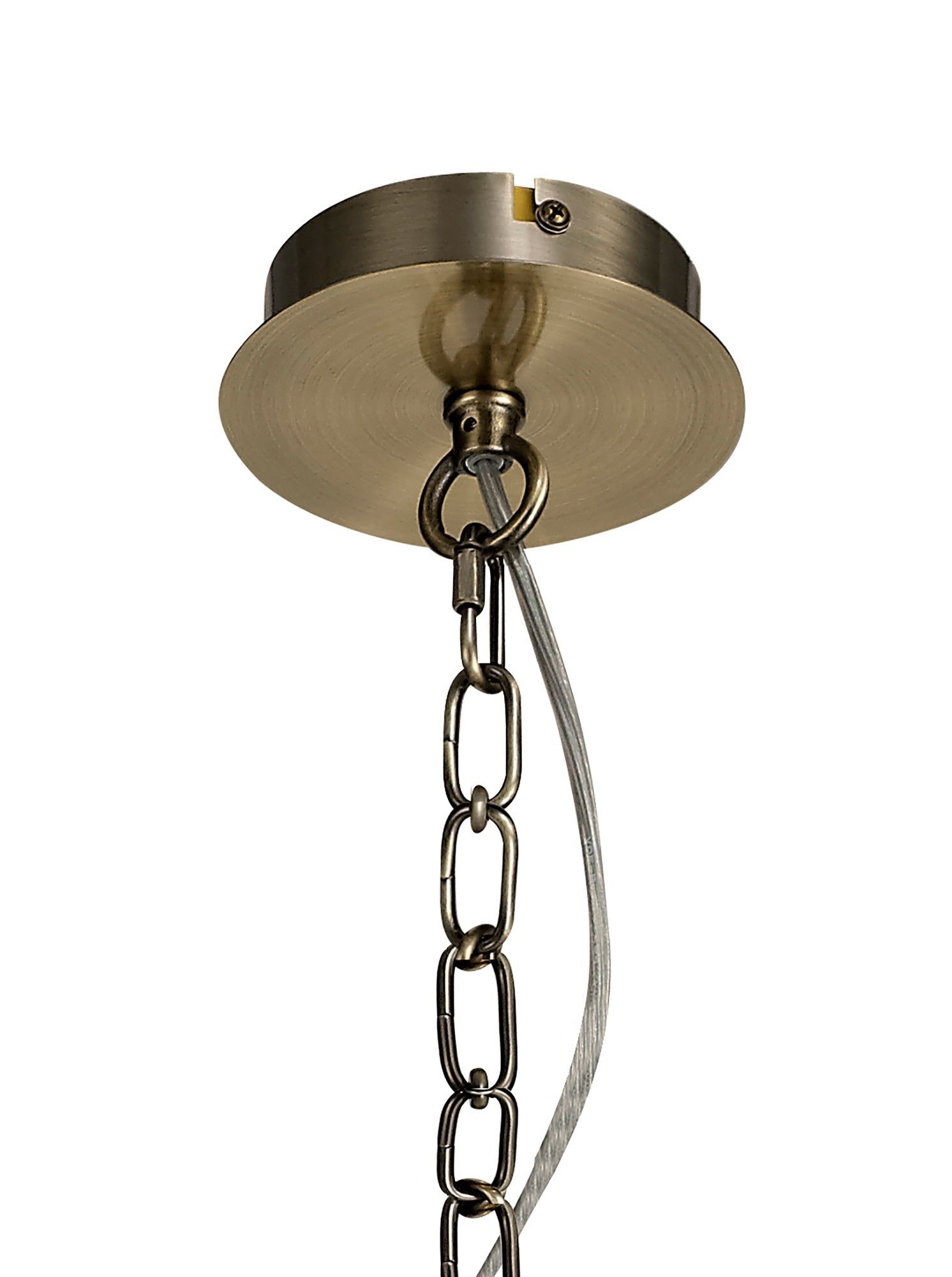 Deck Pendant/Semi Ceiling, 3 x E14, Antique Brass, Polished Gold, Polished Nickel