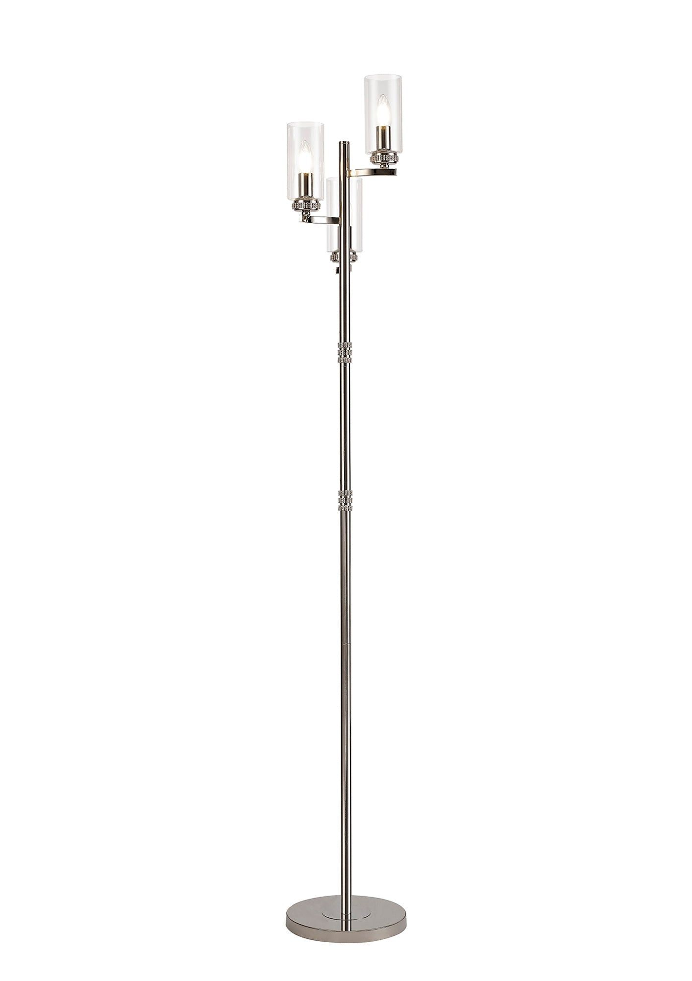 Deck Floor Lamp, 3 x E14, Antique Brass, Polished Gold, Polished Nickel