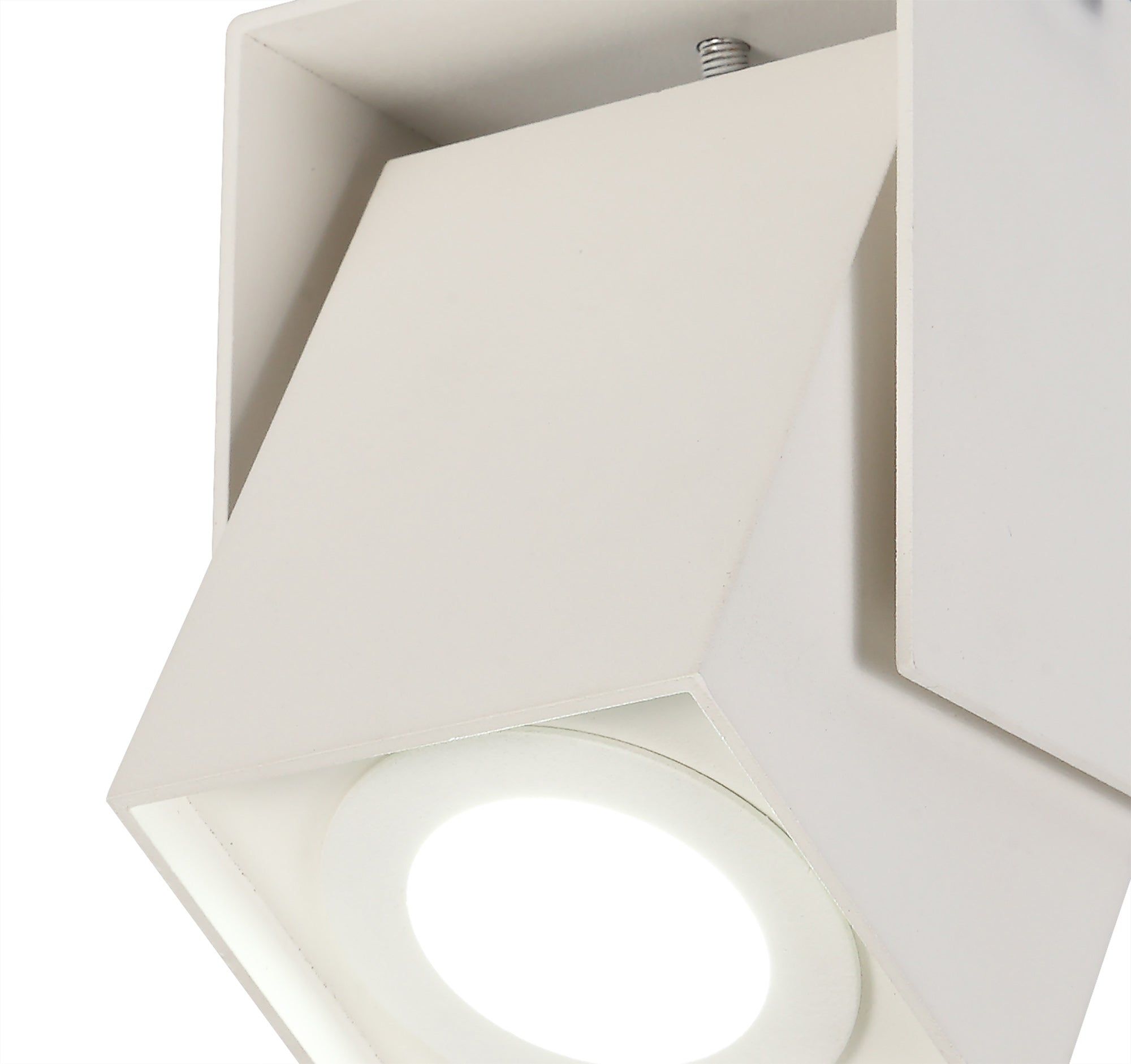 Litingzen Adjustable Square Spotlight, 1 Light GU10, Sand Anthracite,Sand White Cut Out: 62mm