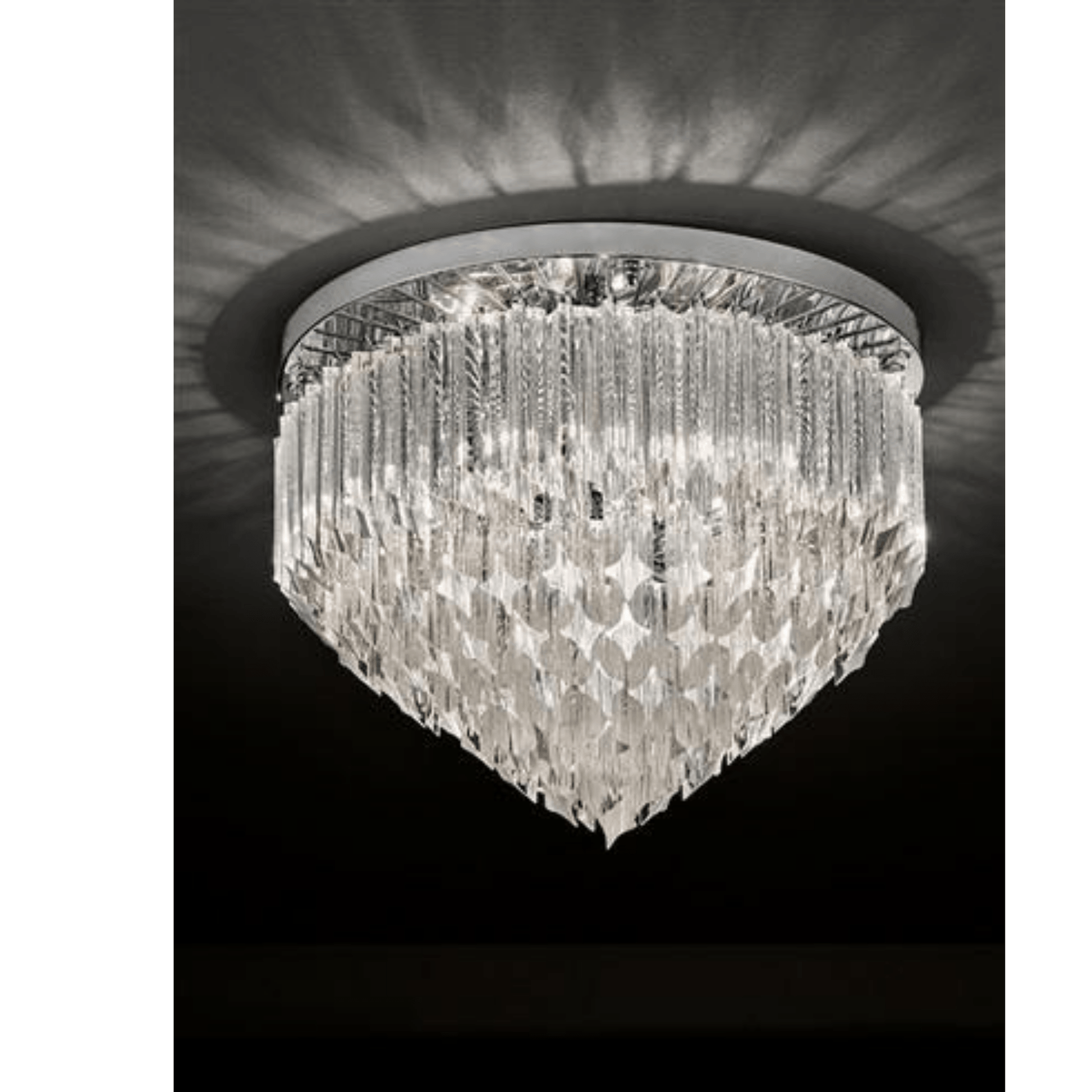 Diana 6Lt Flush Chandelier - Cusack Lighting