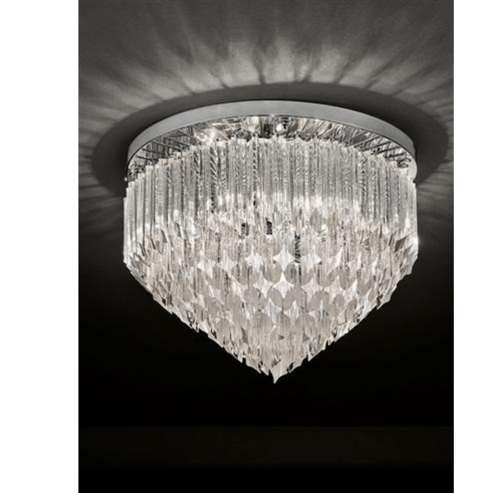 Diana 6Lt Flush Chandelier - Cusack Lighting