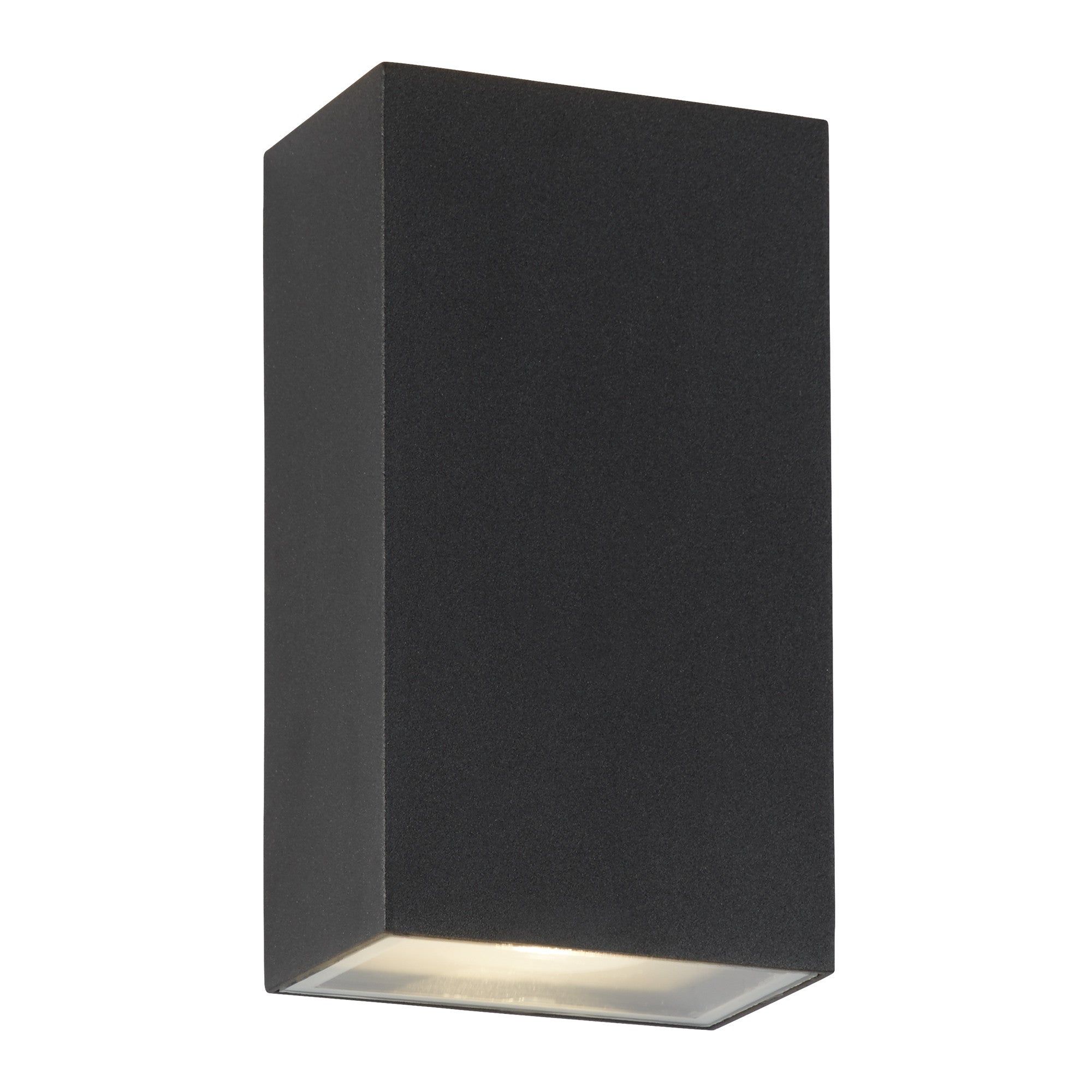 DIE CAST ALUMINIUM OUTDOOR UP/DOWN LED RECTANGLE WALL BRACKET, BLACK - Cusack Lighting