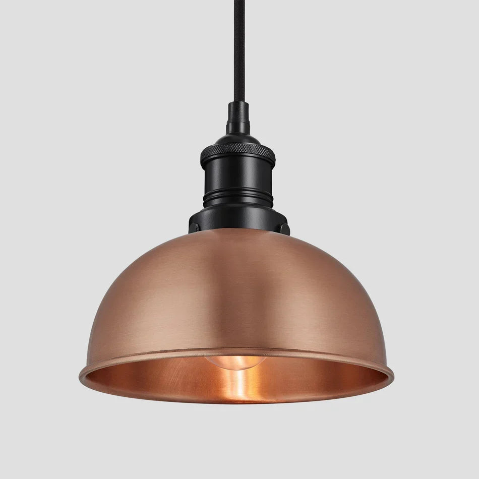 Brooklyn Dome Pendant Light - 8 Inch - Copper