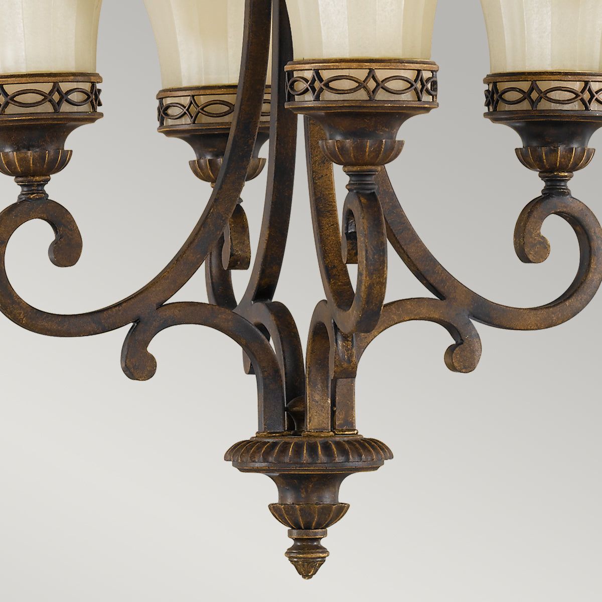 Drawing Room 4Lt Centre Ceiling Light - Walnut Finish