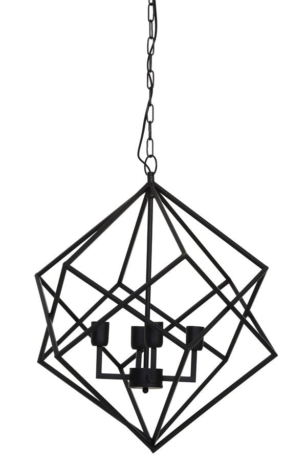 Drizella 4Lt Hanging Lamp - Matt Black Finish