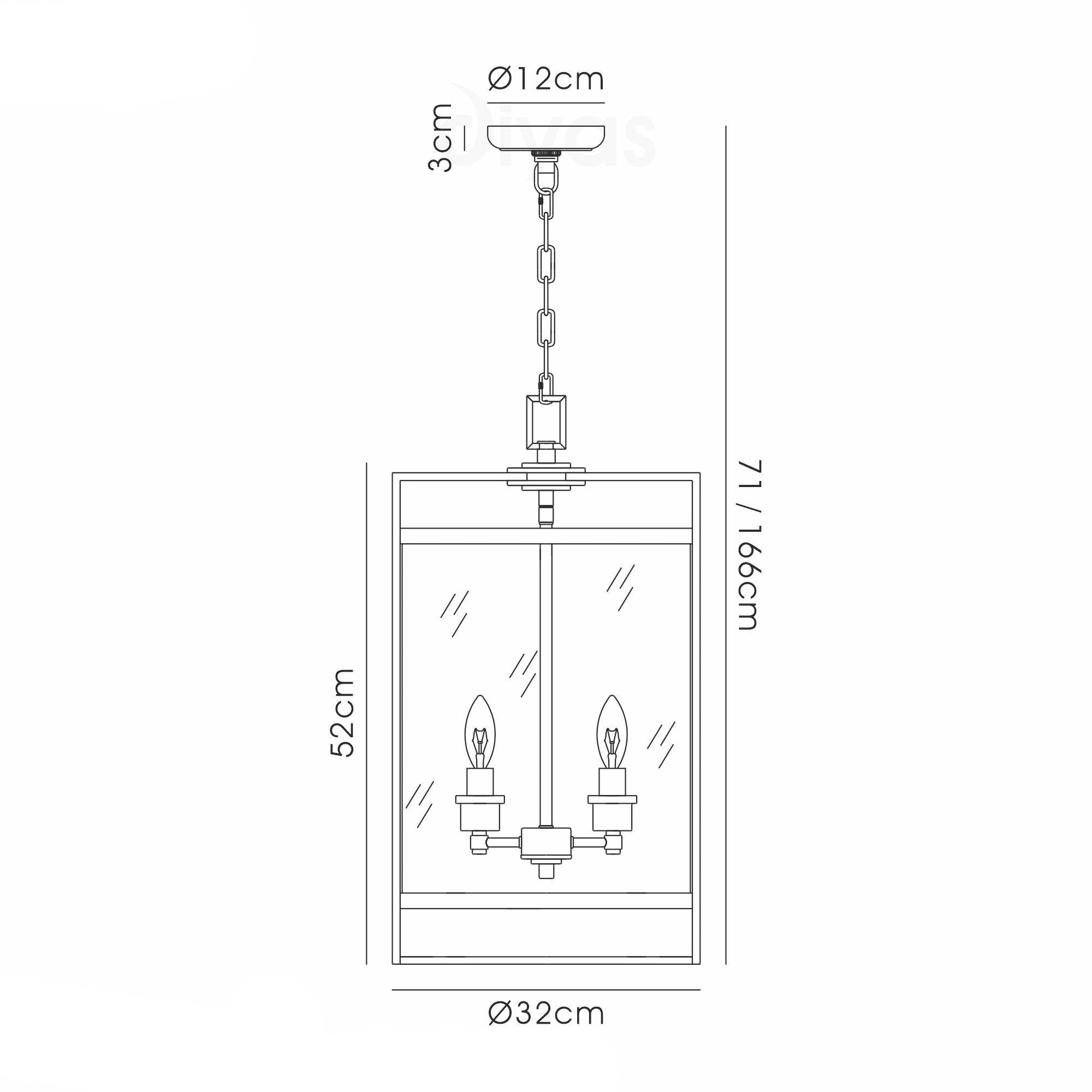 Eaton Pendant 3,4,6,12 Light E14 Polished Chrome/Glass