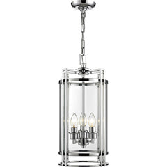 Eaton Pendant 3,4,6,12 Light E14 Polished Chrome/Glass