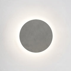 Eclipse Round/Square Matt Concrete/Plaster- Finish Wall Light 