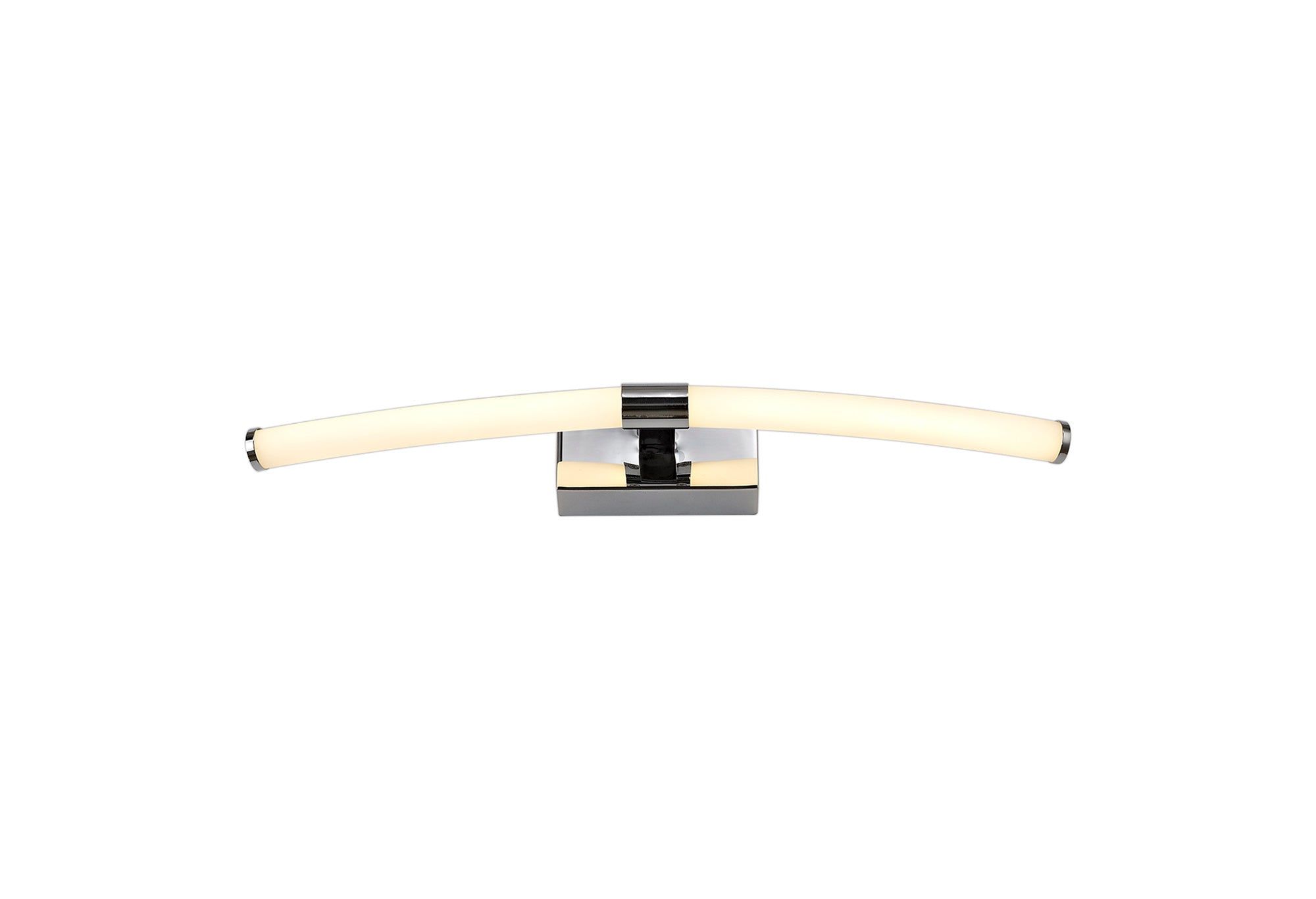 Edge Wall Lamp Large, 2 x 6W LED, 3000K, 840lm, IP44, Polished Chrome, 3yrs Warranty