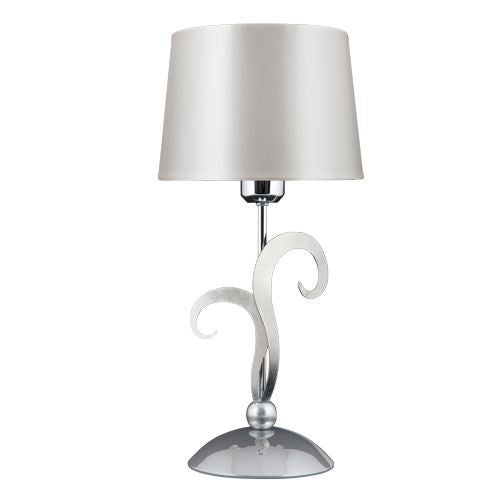 Eleonor 1 Light  2 Tone Chrome Table Lamp with Shade - Cusack Lighting