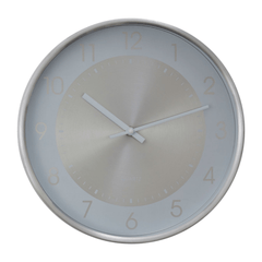 Elko Wall Clock With Silver Finish Frame - Cusack Lighting