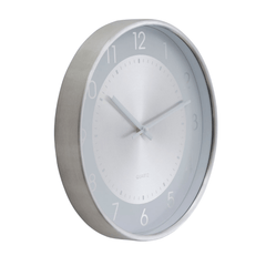 Elko Wall Clock With Silver Finish Frame - Cusack Lighting