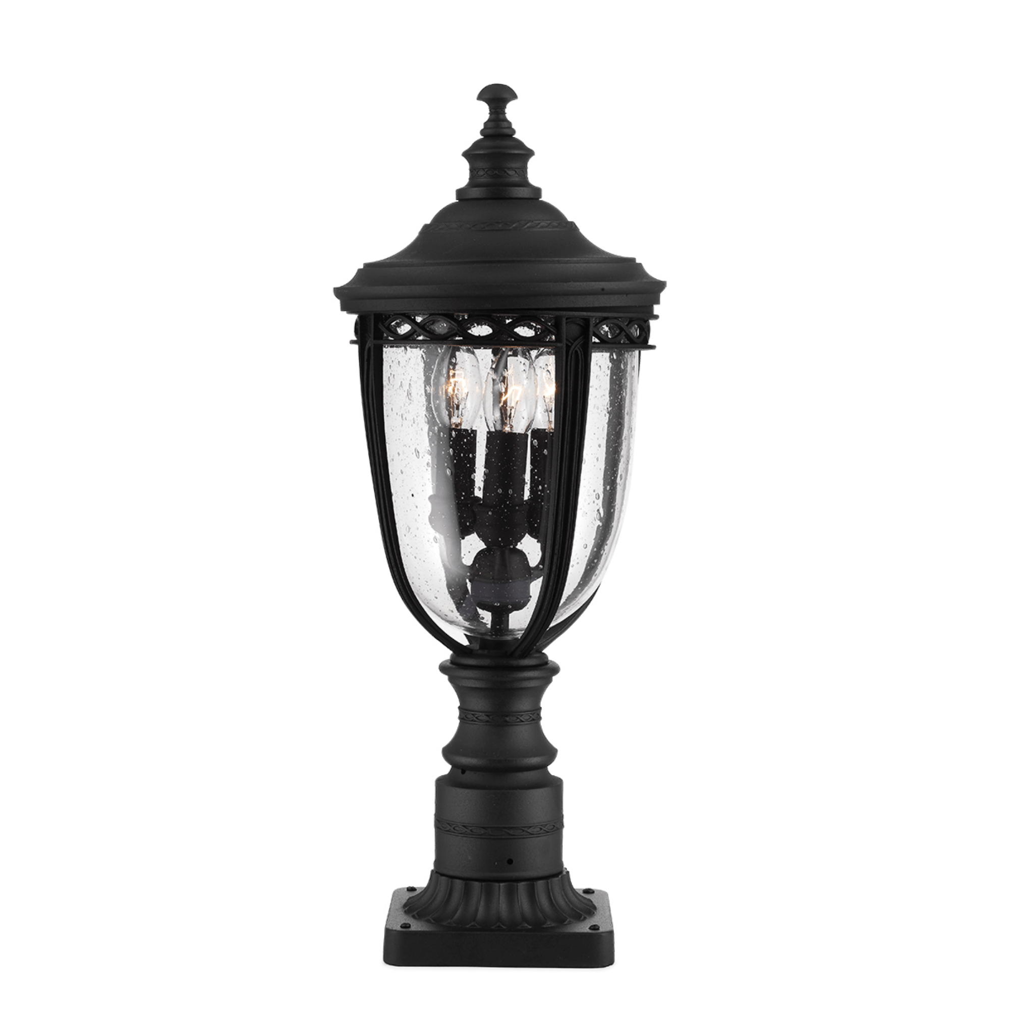 Elstead English Bridle 3 Light Medium/Large Pedestal – British Bronze/Black