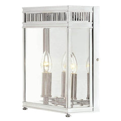 Elstead Holborn Half Lantern Medium Dark Bronze/Polished Chrome