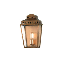 Elstead Mansion House 1 Light Wall Lantern - Polished Nickel/Verdi/Aged Brass