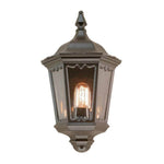 Elstead Medstead 1 Light Half Lantern - Black - Cusack Lighting