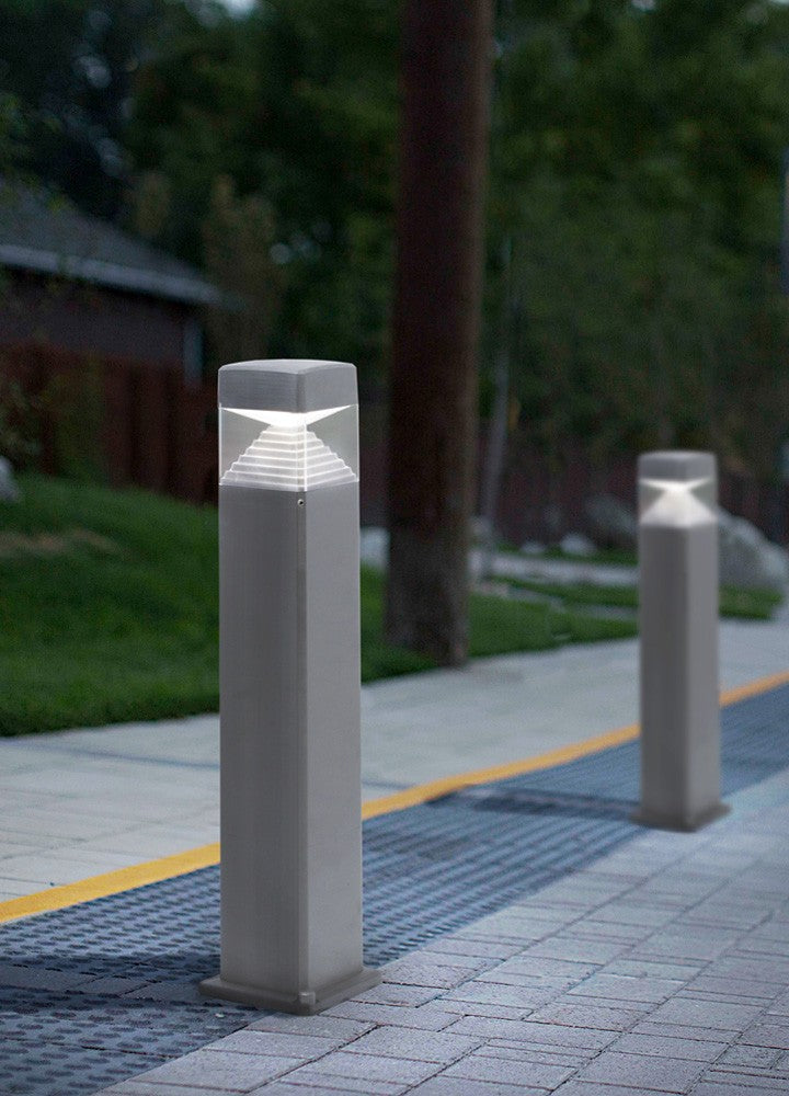 Ester 800/500mm Clear LED 7W GX53 Bollard Post Light