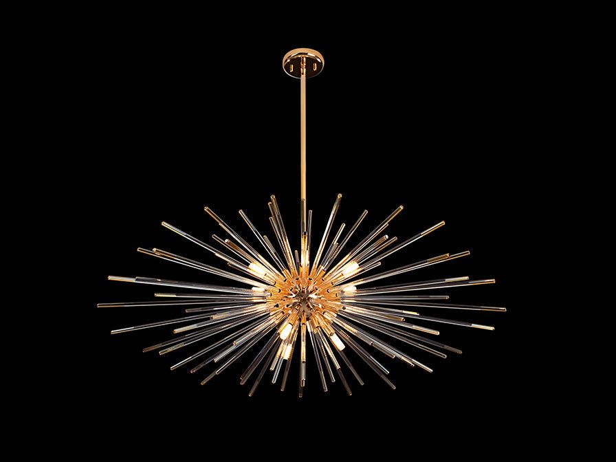 Evasion, 9 L., Gold, Chrome, Dimmable