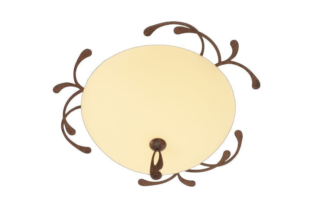 Fabia 2 Light 40cm Flush Fitting Brown - Cusack Lighting