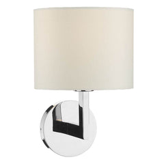 Dar Ferrara Wall Bracket Round With Square Arm Polished Chrome Base Only - Cusack Lighting
