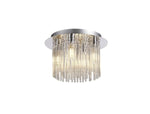 Floria Ceiling Light, 4 x G9, IP44, Polished Chrome & Clear Glass
