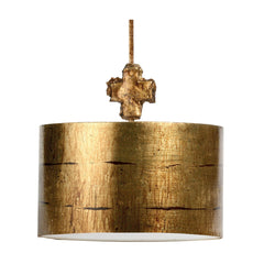 Fragment 1L Hanging Shade Ceiling Light – Aged Gold Finish