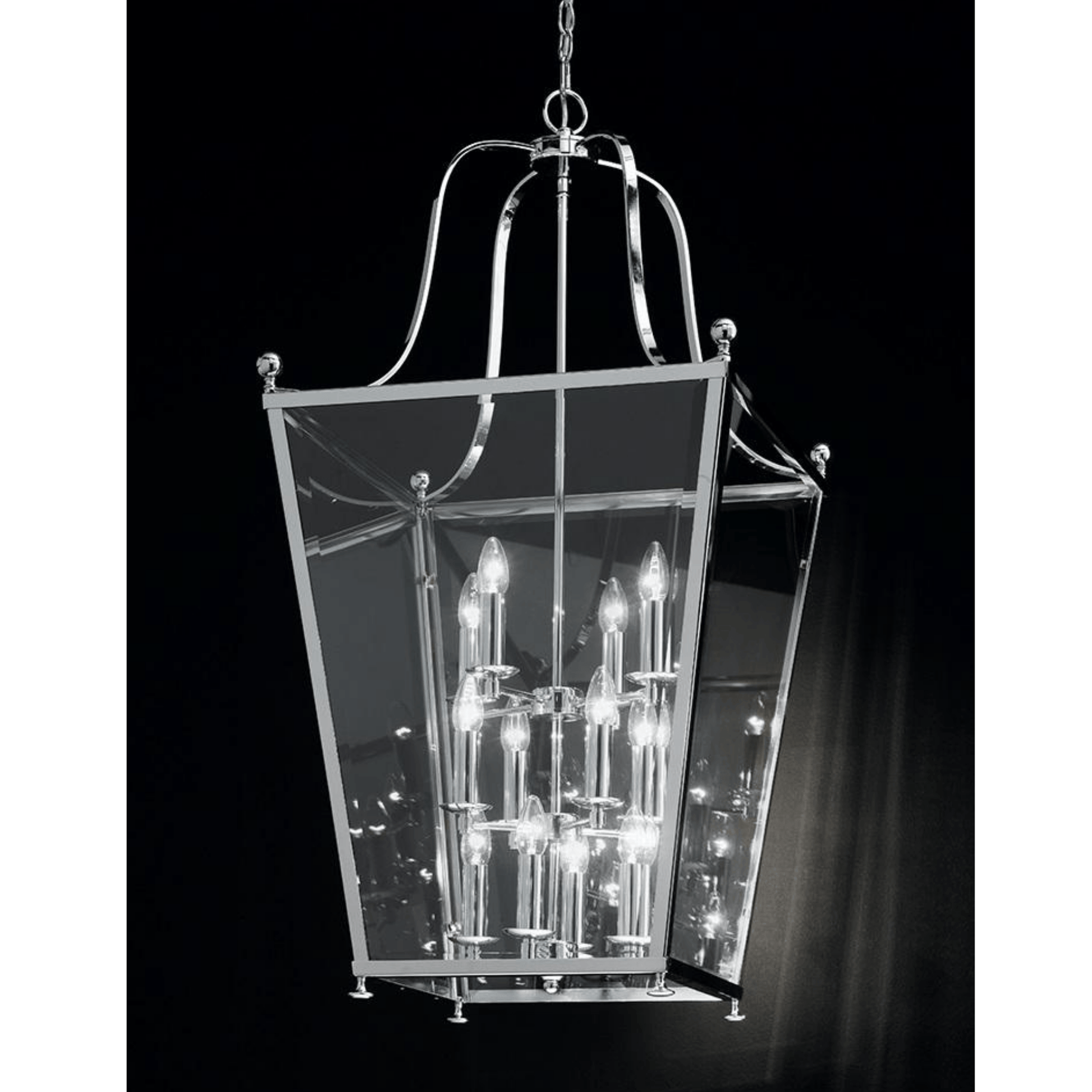 Atticus 4/8/12Lt Lantern Silver/Black & Bronze Finish
