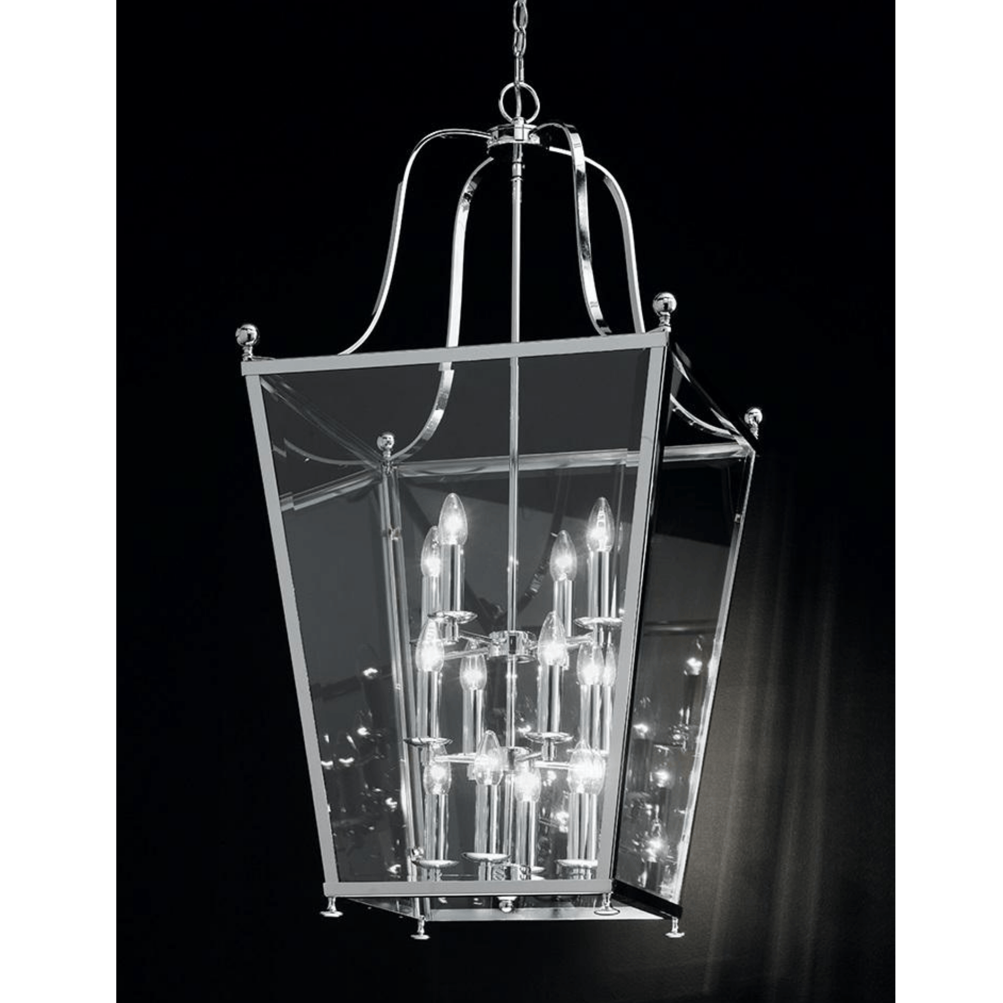 Atticus 4/8/12Lt Lantern Silver/Black & Bronze Finish