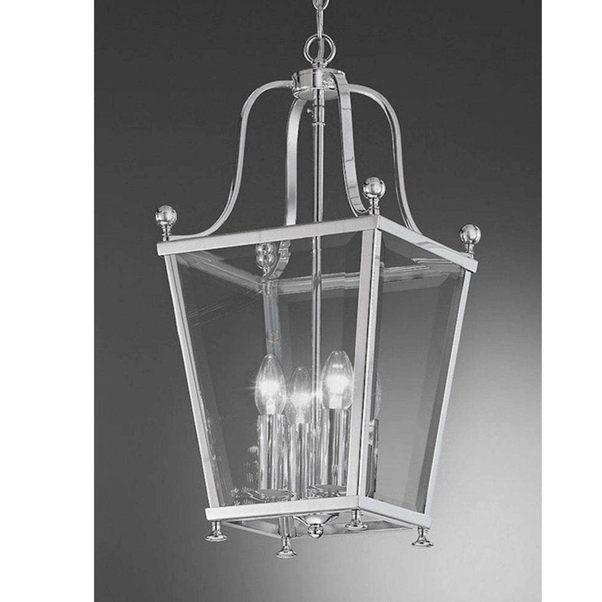 Atticus 4/8/12Lt Lantern Silver/Black & Bronze Finish