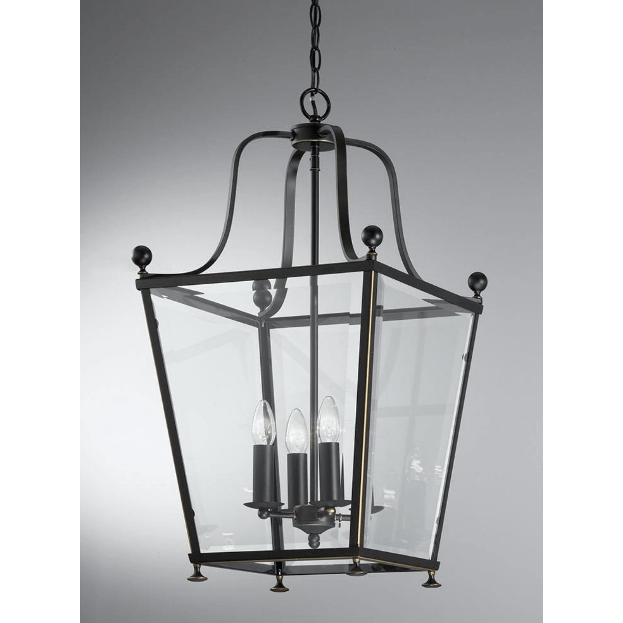 Atticus 4/8/12Lt Lantern Silver/Black & Bronze Finish