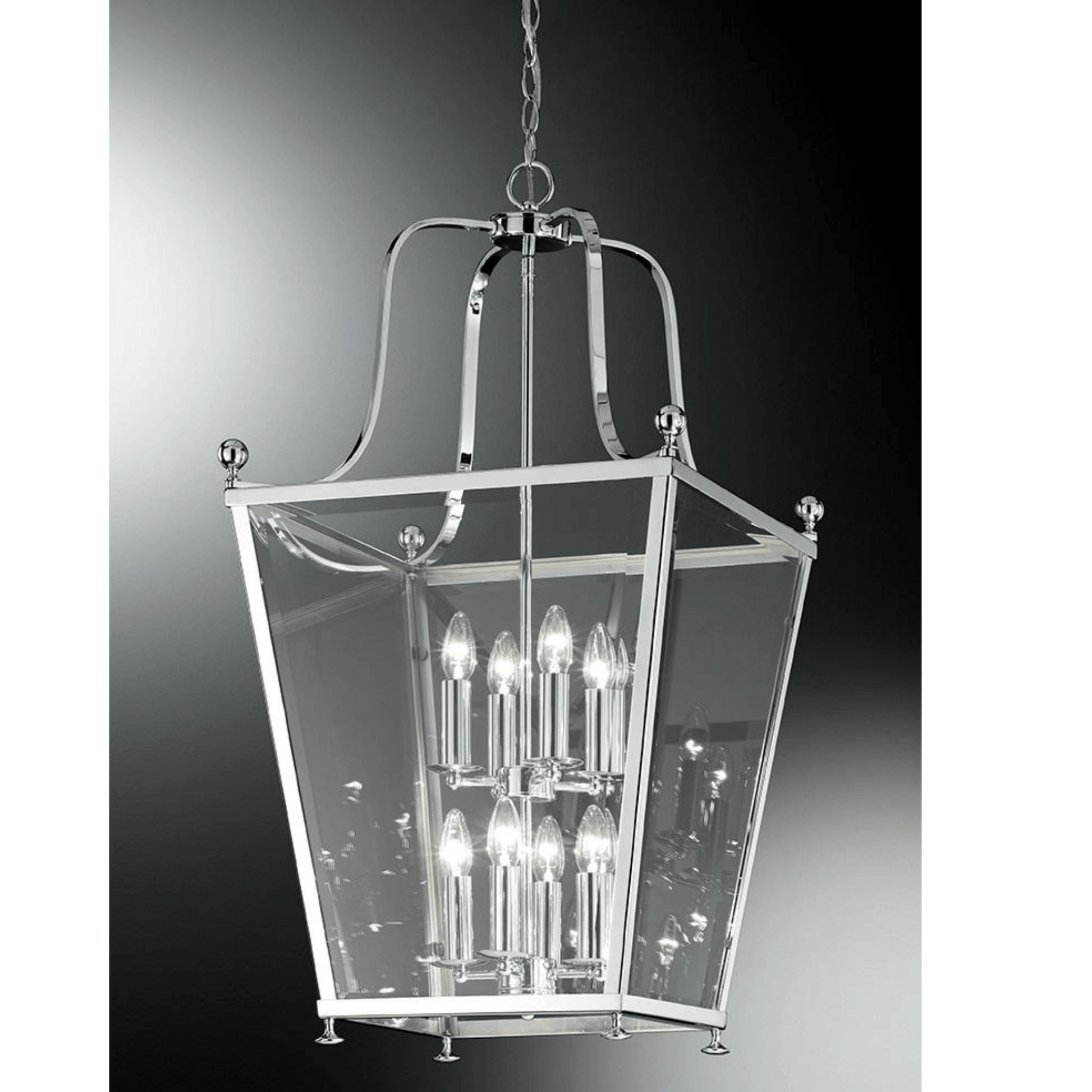 Atticus 4/8/12Lt Lantern Silver/Black & Bronze Finish