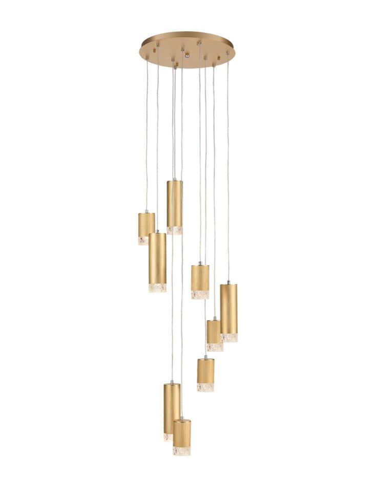 Colt 6/9/18Lt Cluster Ceiling Light - Brushed Satin Gold/Satin Nickel Finish IP20