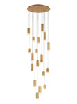 Colt 6/9/18Lt Cluster Ceiling Light - Brushed Satin Gold/Satin Nickel Finish IP20