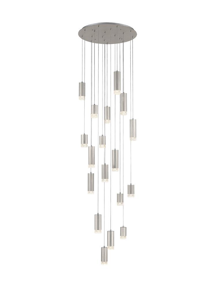 Colt 6/9/18Lt Cluster Ceiling Light - Brushed Satin Gold/Satin Nickel Finish IP20
