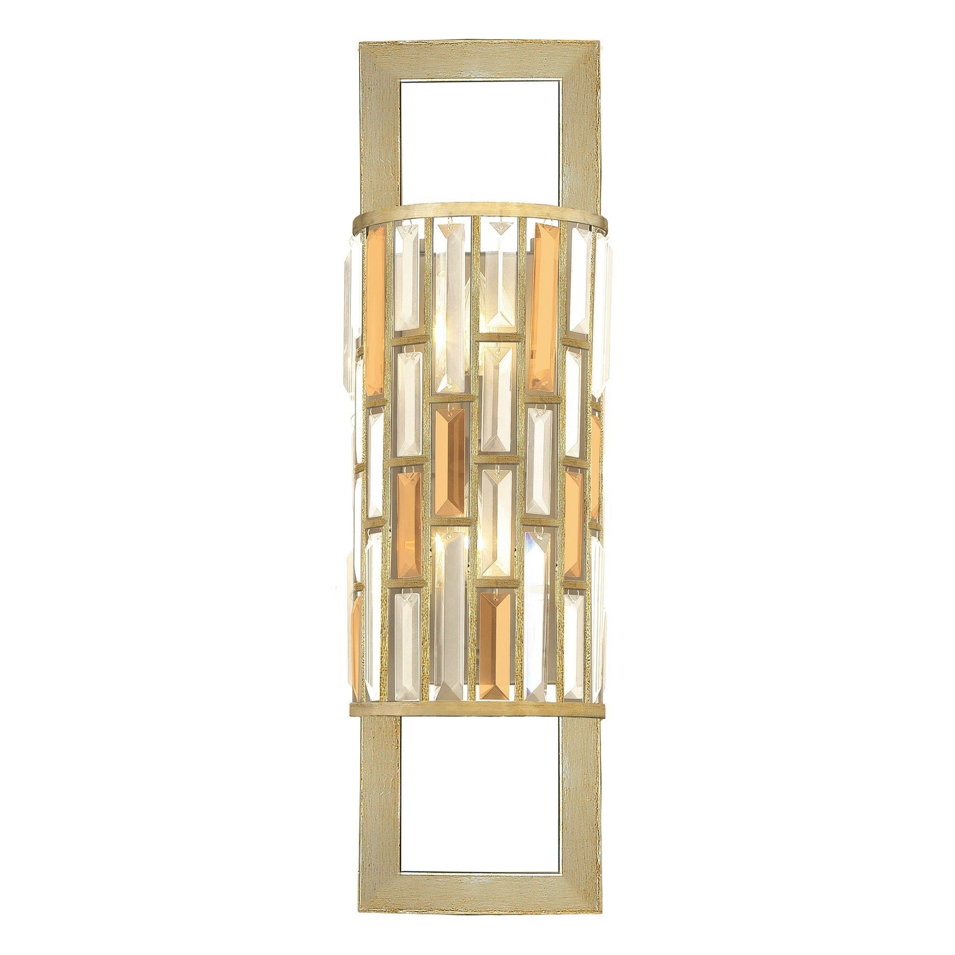 Gemma 2 Light Wall Light – Silver Leaf - Cusack Lighting