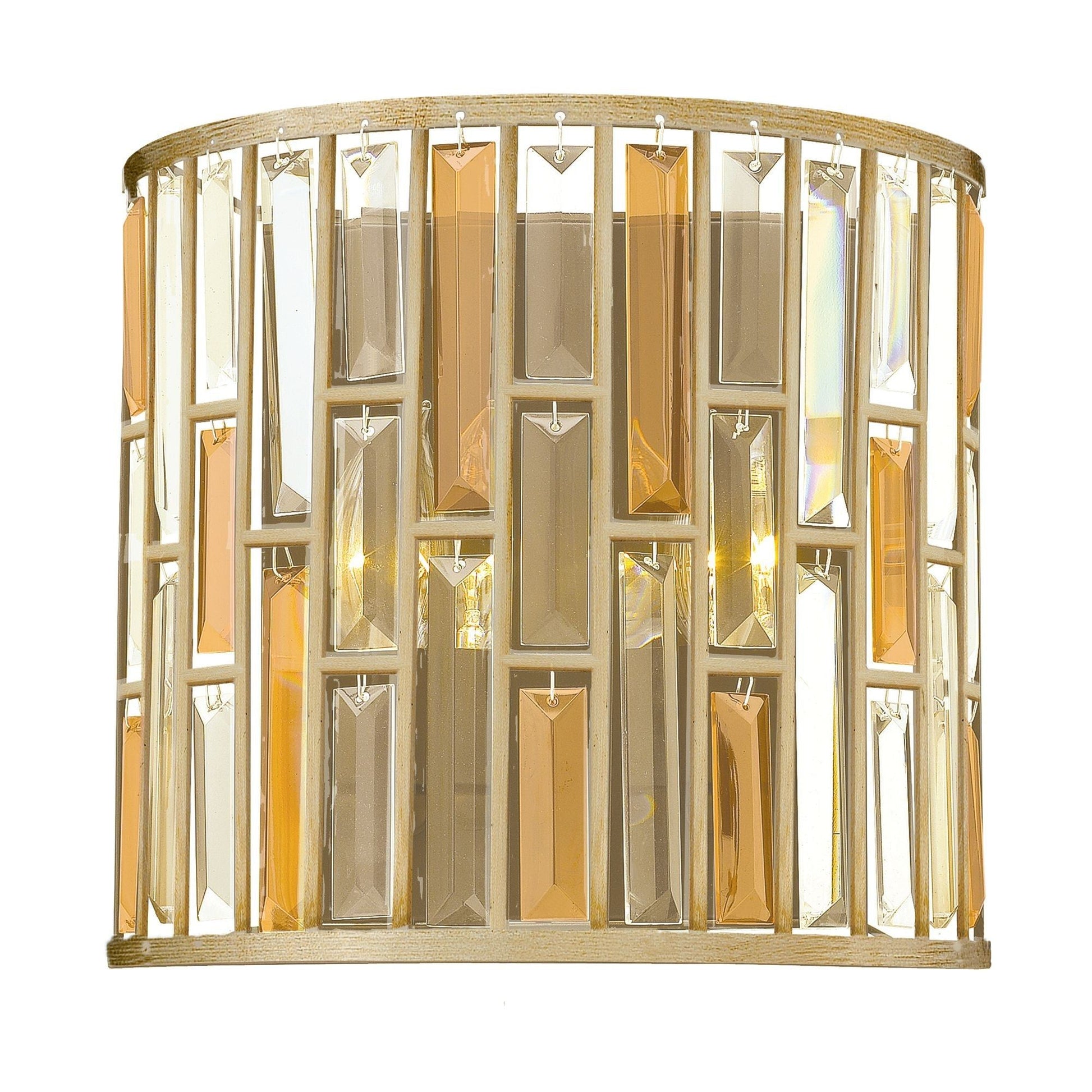 Gemma 2 Light Wall Light – Silver Leaf - Cusack Lighting